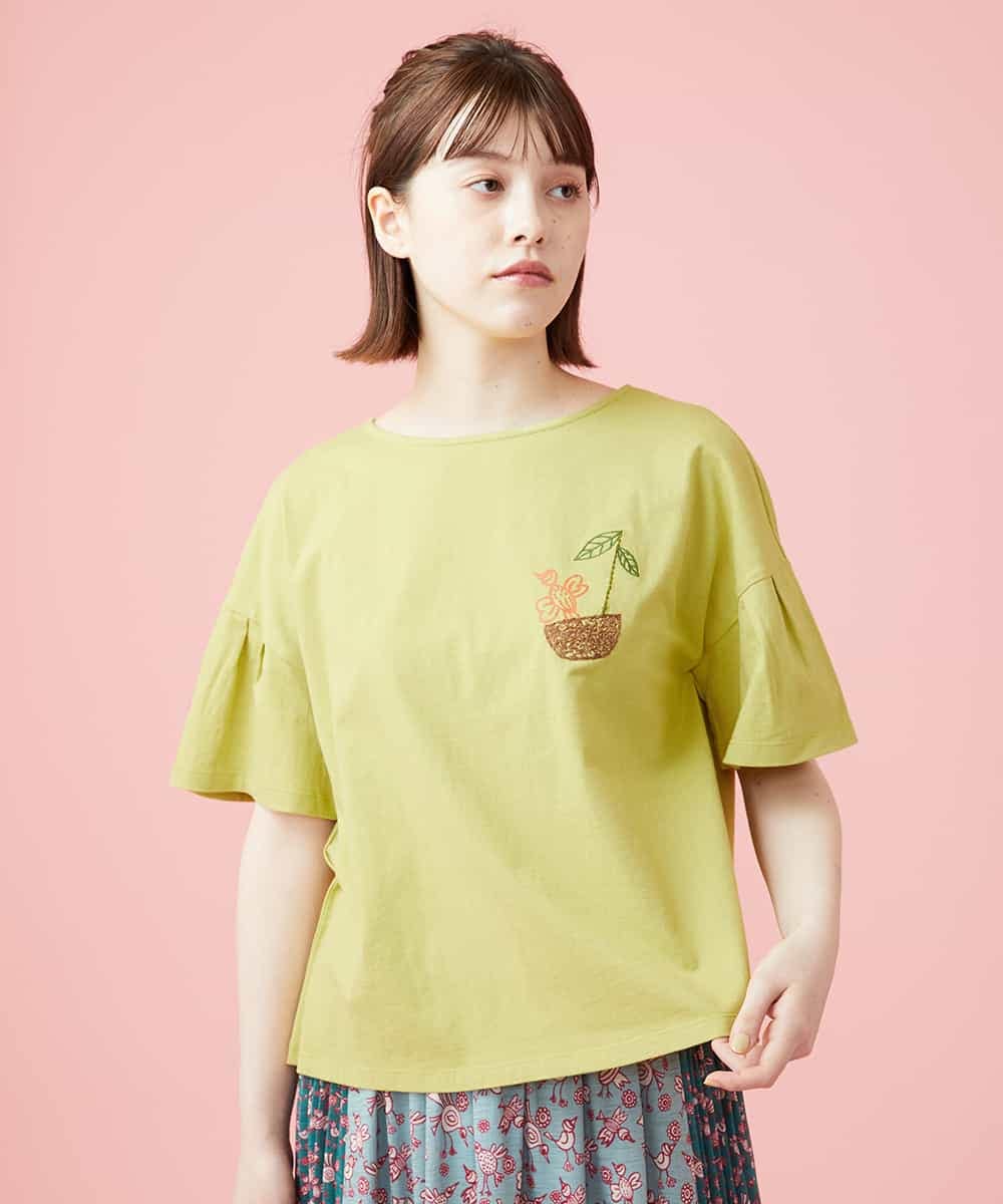 Divertida ワンポイント刺繍Tシャツ(カットソー・Tシャツ) | Jocomomola(ホコモモラ)｜イトキンオンラインストア