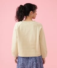 GJKFS01170 Jocomomola(ホコモモラ) Caminar テープ刺繍カットソー アイボリー