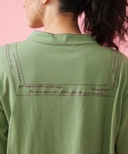 GJKFS35170 Jocomomola(ホコモモラ) Carta 刺繍カットソー パープル