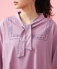 GJKFS35170 Jocomomola(ホコモモラ) Carta 刺繍カットソー パープル