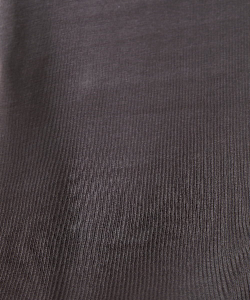 GJKFS38140 Jocomomola(ホコモモラ) Carta フラワーモチーフTシャツ ダークグレー