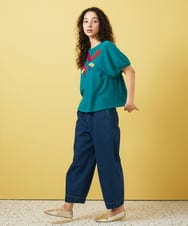 GJKGA01180 Jocomomola(ホコモモラ) Deslum brante シャーリングカットソー イエロー