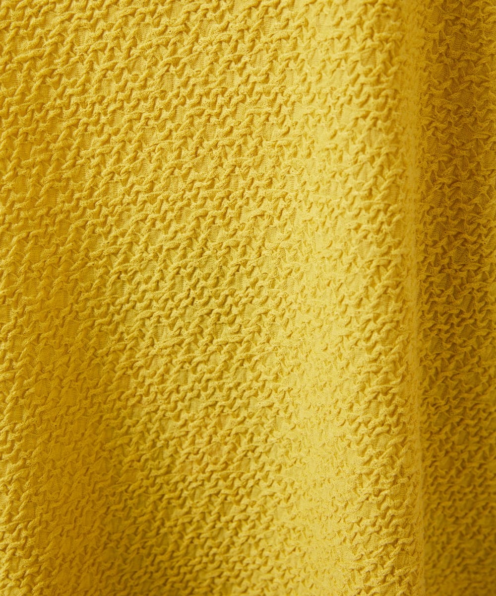 GJKGA01180 Jocomomola(ホコモモラ) Deslum brante シャーリングカットソー イエロー