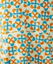 GJKGA32190 Jocomomola(ホコモモラ) Naranja calabaza プリントカットソー ブラック