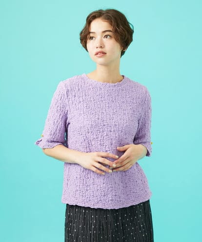 GJKGA36140 Jocomomola シャーリングカットソーTシャツ