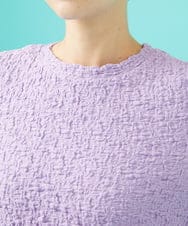 GJKGA36140 Jocomomola(ホコモモラ) シャーリングカットソーTシャツ ラベンダー