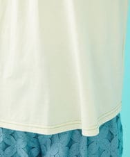 GJKGA37180 Jocomomola(ホコモモラ) Salida コットン天竺フラワー刺繡カットソー アイボリー