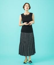 GJKGA44090 Jocomomola(ホコモモラ) フライスフラワーモチーフタンクトップ アイボリー