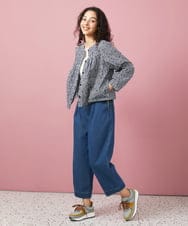 GJKGA44090 Jocomomola(ホコモモラ) フライスフラワーモチーフタンクトップ アイボリー