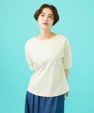 GJKGB02160 Jocomomola(ホコモモラ) Cosecha フルーツ刺繍ネックレス付きカットソー レッド