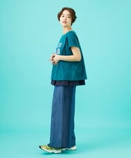 GJKGB43150 Jocomomola(ホコモモラ) Campo de frutas レースドッキングタンクトップ ネイビー