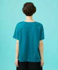 GJKGB45100 Jocomomola(ホコモモラ) Planta フラワープリントTシャツ ブルーグリーン