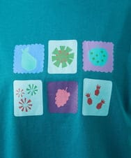 GJKGB46100 Jocomomola(ホコモモラ) Planta モチーフプリントTシャツ アイボリー
