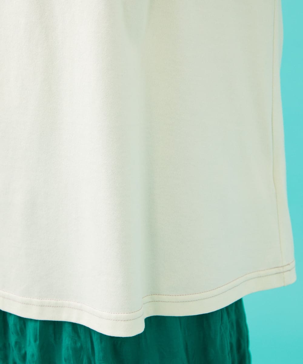 GJKGB46100 Jocomomola(ホコモモラ) Planta モチーフプリントTシャツ アイボリー