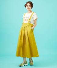 GJKGB46100 Jocomomola(ホコモモラ) Planta モチーフプリントTシャツ アイボリー