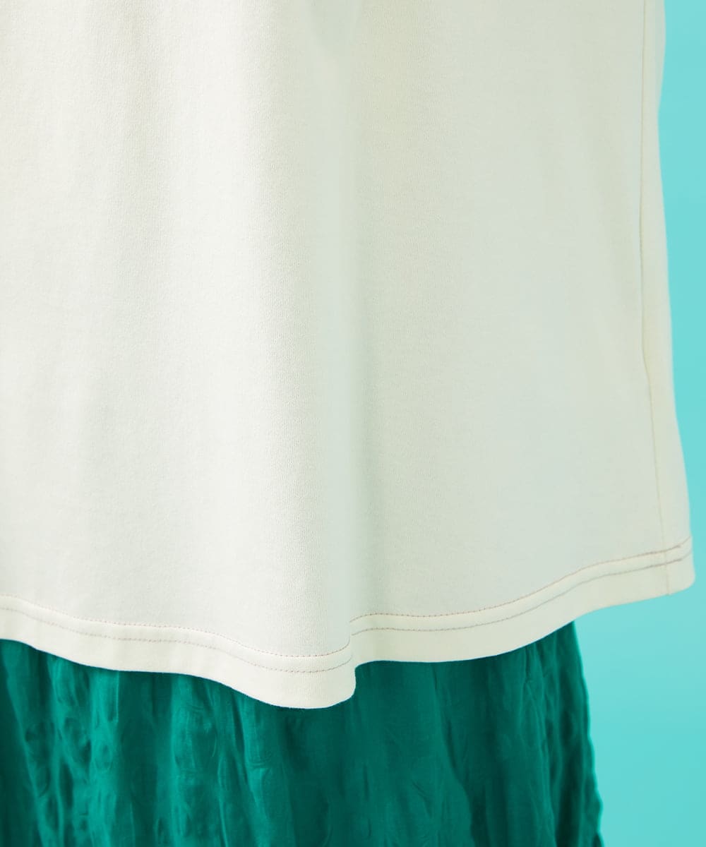 GJKGB46100 Jocomomola(ホコモモラ) Planta モチーフプリントTシャツ アイボリー