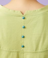 GJKGD01180 Jocomomola(ホコモモラ) 【接触冷感/2WAY】T/C天竺 フラワープリントTシャツ グリーン