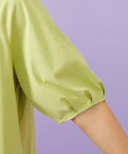 GJKGD01180 Jocomomola(ホコモモラ) 【接触冷感/2WAY】T/C天竺 フラワープリントTシャツ グリーン