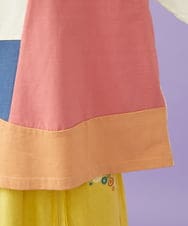 GJKGD02200 Jocomomola(ホコモモラ) 【接触冷感】T/C天竺 アップリケTシャツ アイボリー