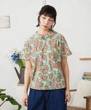 GJKGD30190 Jocomomola(ホコモモラ) 【早割10％OFF】フラワープリント半袖カットソー アイボリー