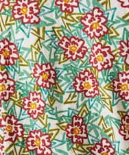 GJKGD30190 Jocomomola(ホコモモラ) 【早割10％OFF】フラワープリント半袖カットソー アイボリー