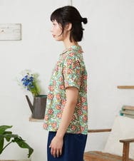 GJKGD30190 Jocomomola(ホコモモラ) 【早割10％OFF】フラワープリント半袖カットソー アイボリー