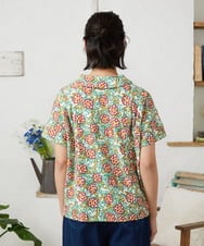 GJKGD30190 Jocomomola(ホコモモラ) 【早割10％OFF】フラワープリント半袖カットソー アイボリー