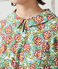 GJKGD30190 Jocomomola(ホコモモラ) 【早割10％OFF】フラワープリント半袖カットソー アイボリー