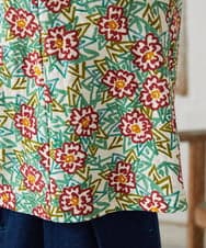 GJKGD30190 Jocomomola(ホコモモラ) 【早割10％OFF】フラワープリント半袖カットソー アイボリー