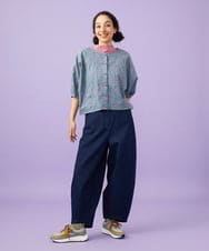 GJKGD31090 Jocomomola(ホコモモラ) ハイネックシアーレースタンクトップ ピンク