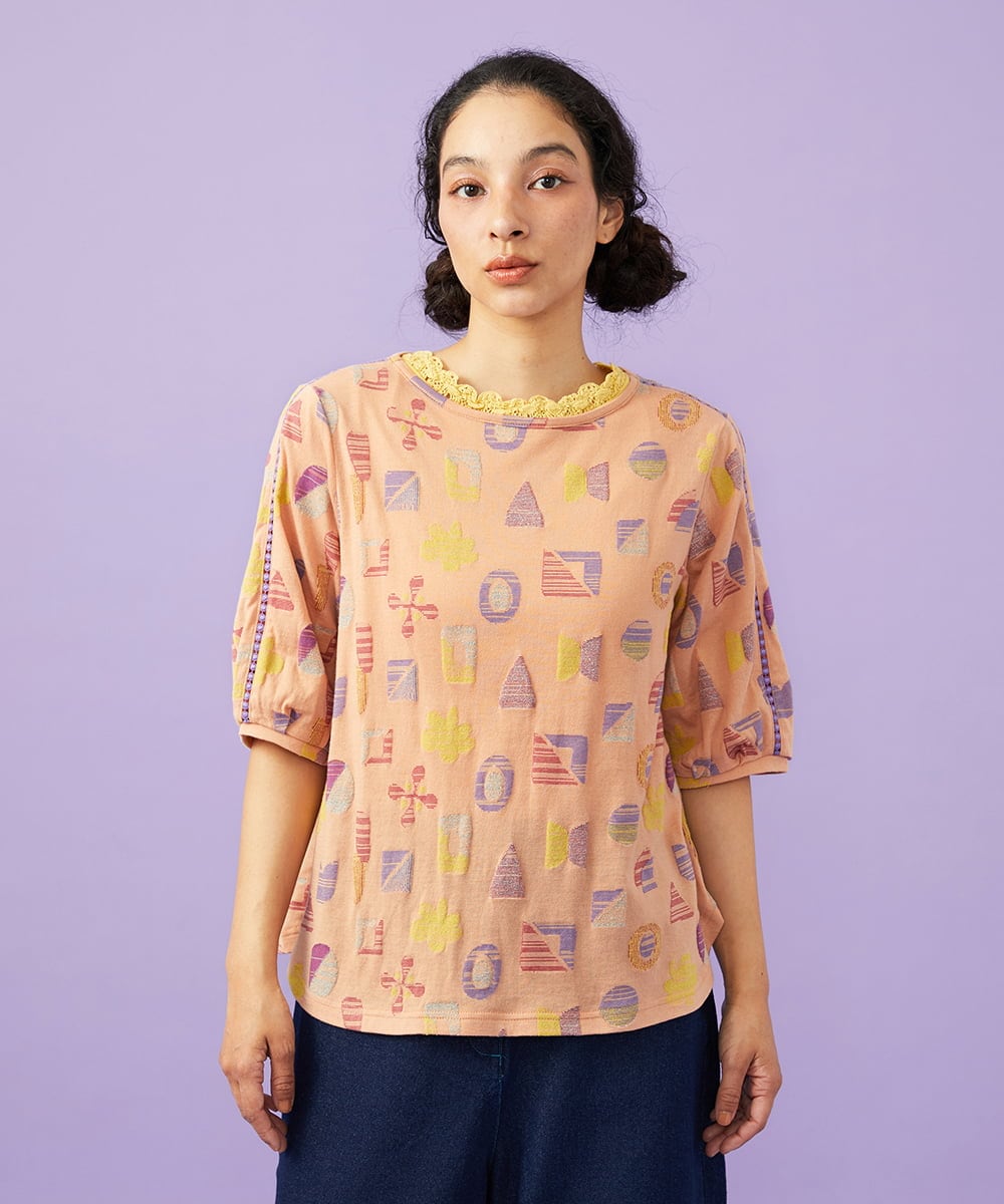 GJKGD34200 Jocomomola Sala de baile ブークレジャカードカットソー