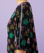 GJKGD34200 Jocomomola(ホコモモラ) Sala de baile ブークレジャカードカットソー ブラック