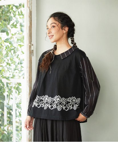 GJKGD70220 Jocomomola Calle Cervantes ドッキングカットソー