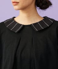 GJKGD70220 Jocomomola(ホコモモラ) Calle Cervantes ドッキングカットソー ブラック