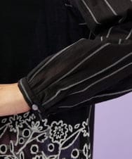 GJKGD70220 Jocomomola(ホコモモラ) Calle Cervantes ドッキングカットソー ブラック