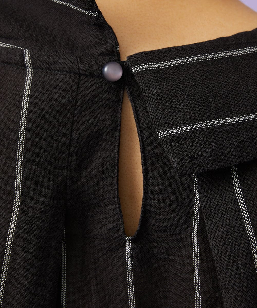 GJKGD70220 Jocomomola(ホコモモラ) Calle Cervantes ドッキングカットソー ブラック