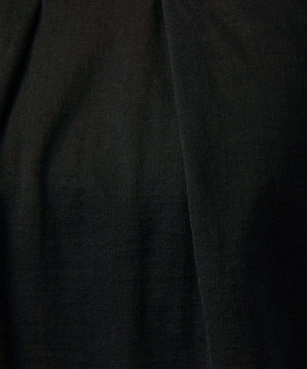 GJKGD70220 Jocomomola(ホコモモラ) Calle Cervantes ドッキングカットソー ブラック