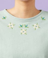 GJKGD71180 Jocomomola(ホコモモラ) Pensamiento ニットドッキングカットソー グリーン