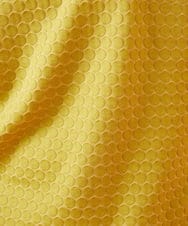 GJKGE44150 Jocomomola(ホコモモラ) Frijol ドットジャカードワンポイント刺繍カットソー イエロー