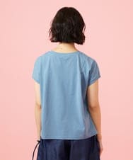 GJKGE46160 Jocomomola(ホコモモラ) 【接触冷感】Fresco 天竺ドットTシャツ ブルー