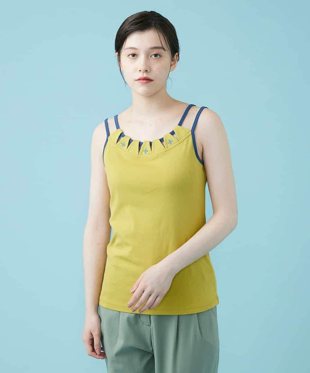 フライス刺繍キャミソール タンクトップ キャミソール Jocomomola ホコモモラ イトキンオンラインストア