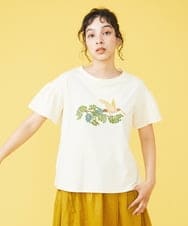 GJKGP72100 Jocomomola(ホコモモラ) Ｔシャツ『チコときんいろのつばさ』 アイボリー