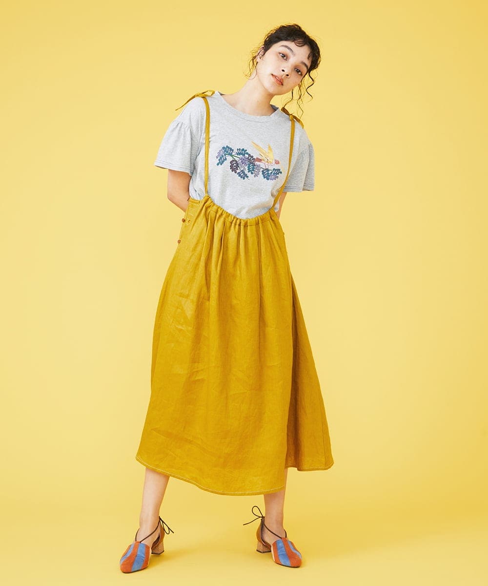 GJKGP72100 Jocomomola(ホコモモラ) Ｔシャツ『チコときんいろのつばさ』 グレー