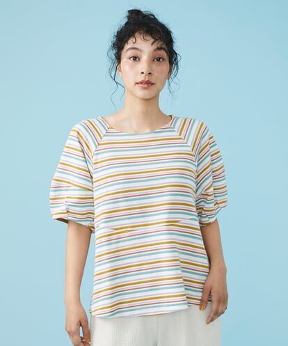 GJKGS01160  Viento ボーダーカットソー