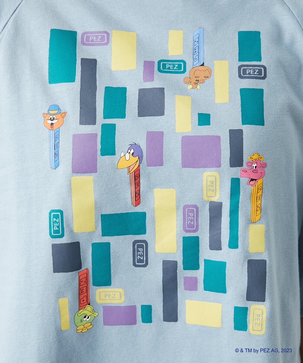 GJKGS70140 Jocomomola(ホコモモラ) PEZ friends プリントTシャツ ブルー