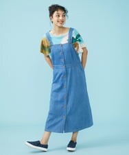 GJKGT02160 Jocomomola(ホコモモラ) Vacacione ジャカードカットソー ライトブルー