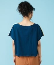 GJKGT02160 Jocomomola(ホコモモラ) Vacacione ジャカードカットソー ライトブルー