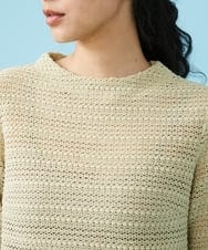 GJKGT03140 Jocomomola(ホコモモラ) Patron de onda カットソー ベージュ