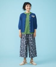 GJKGT40120 Jocomomola(ホコモモラ) Desvio ジャカードカットソー グリーン