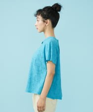 GJKGT43160 Jocomomola(ホコモモラ) Reflexion リップルカットソー ブルー